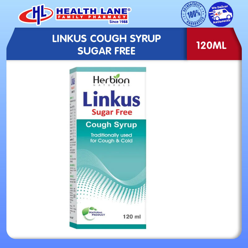 LINKUS COUGH SYRUP SUGAR FREE (120ML)